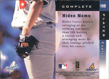 1998 Score Rookie & Traded - Complete Players #10B Hideo Nomo Back
