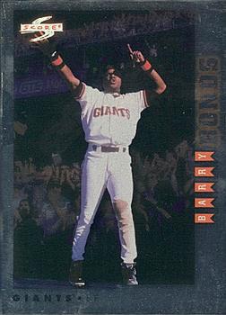 1998 Score Rookie & Traded - Showcase Series #RTPP10 Barry Bonds Front