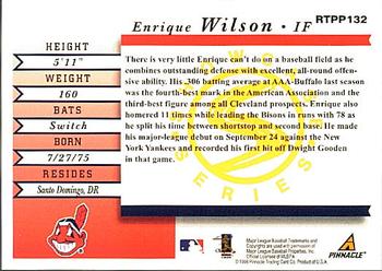 1998 Score Rookie & Traded - Showcase Series #RTPP132 Enrique Wilson Back