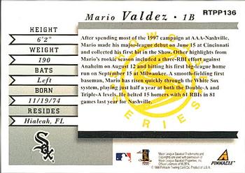 1998 Score Rookie & Traded - Showcase Series #RTPP136 Mario Valdez Back