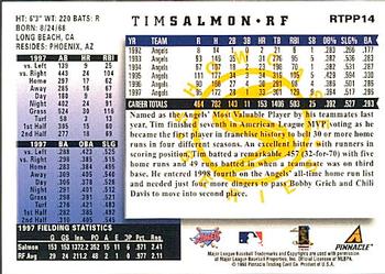 1998 Score Rookie & Traded - Showcase Series #RTPP14 Tim Salmon Back