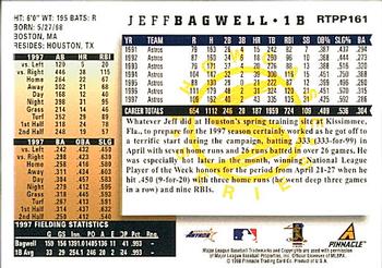 1998 Score Rookie & Traded - Showcase Series #RTPP161 Jeff Bagwell Back