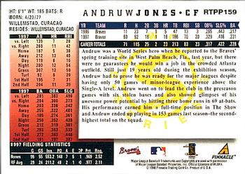 1998 Score Rookie & Traded - Showcase Series #RTPP159 Andruw Jones Back