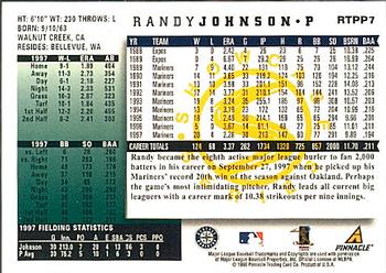 1998 Score Rookie & Traded - Showcase Series #RTPP7 Randy Johnson Back
