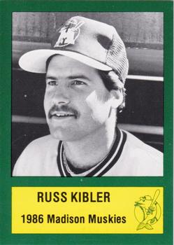 1986 Madison Muskies #13 Russ Kibler Front