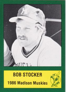 1986 Madison Muskies #20 Bob Stocker Front