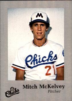 1986 Time Out Sports Memphis Chicks Silver #NNO Mitch McKelvey Front