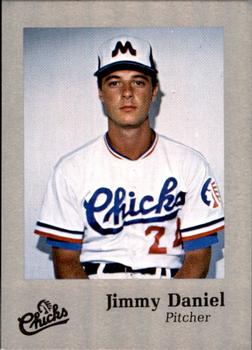 1986 Time Out Sports Memphis Chicks Silver #NNO Jimmy Daniel Front
