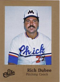 1986 Time Out Sports Memphis Chicks Gold #NNO Rich Dubee Front