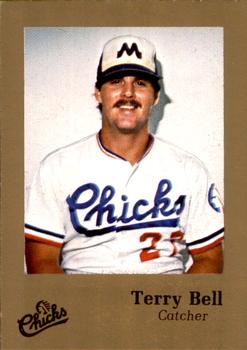 1986 Time Out Sports Memphis Chicks Gold #NNO Terry Bell Front