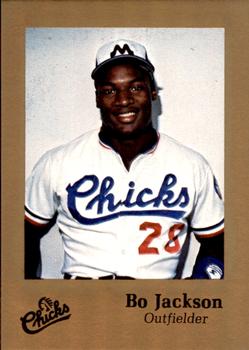1986 Time Out Sports Memphis Chicks Gold #NNO Bo Jackson Front
