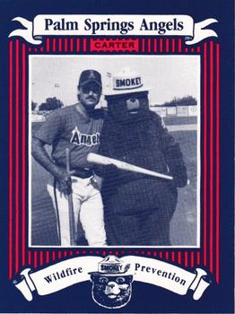 1986 Palm Springs Angels Smokey #14 Richie Carter Front