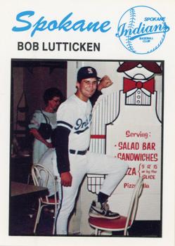 1986 University City Spokane Indians #NNO Bob Lutticken Front