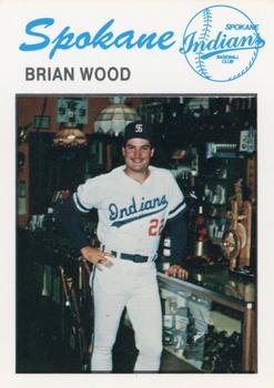 1986 University City Spokane Indians #NNO Brian Wood Front