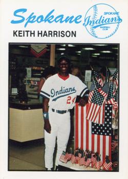 1986 University City Spokane Indians #NNO Keith Harrison Front