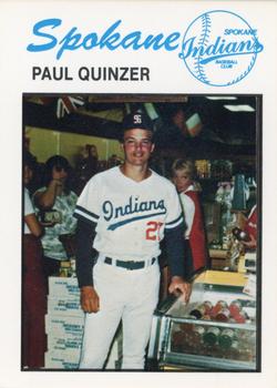 1986 University City Spokane Indians #NNO Paul Quinzer Front