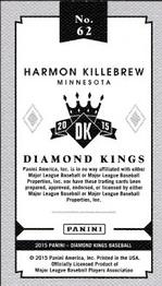 2015 Panini Diamond Kings - DK Minis #62 Harmon Killebrew Back