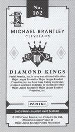 2015 Panini Diamond Kings - DK Minis #102 Michael Brantley Back