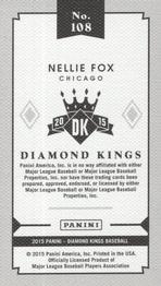 2015 Panini Diamond Kings - DK Minis #108 Nellie Fox Back