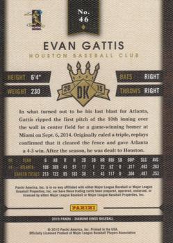 2015 Panini Diamond Kings - Framed Red #46 Evan Gattis Back