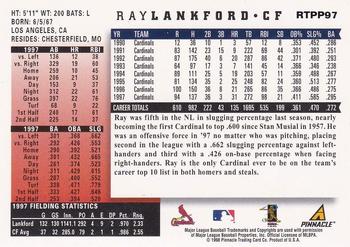 1998 Score Rookie & Traded - Showcase Series Artist's Proofs 1 of 1's #RTPP97 Ray Lankford Back
