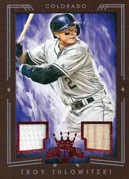 2015 Panini Diamond Kings - DK Framed Red Materials #136 Troy Tulowitzki Front