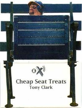 1998 SkyBox E-X2001 - Cheap Seat Treats #9 CS Tony Clark Front