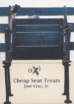 1998 SkyBox E-X2001 - Cheap Seat Treats #19 CS Jose Cruz Jr. Front