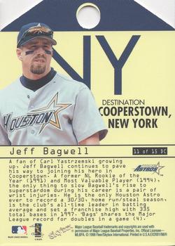 1998 SkyBox E-X2001 - Destination Cooperstown #11 DC Jeff Bagwell Back