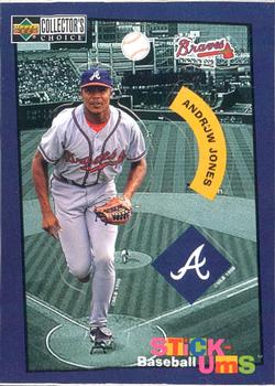 1998 Collector's Choice - Stick-Ums #1 Andruw Jones Front