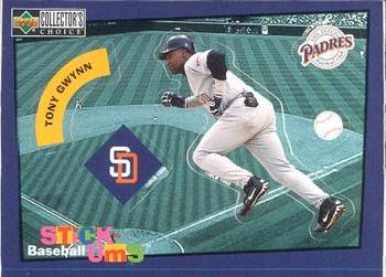 1998 Collector's Choice - Stick-Ums #23 Tony Gwynn Front
