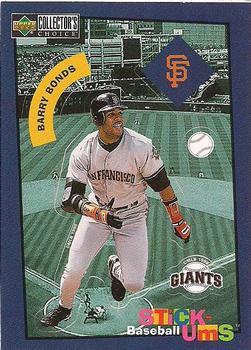 1998 Collector's Choice - Stick-Ums #24 Barry Bonds Front