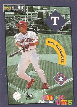 1998 Collector's Choice - Stick-Ums #28 Ivan Rodriguez Front