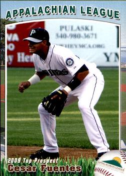2009 Grandstand Appalachian League Top Prospects #NNO Cesar Fuentes Front