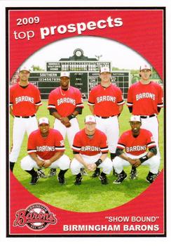 2009 Grandstand Birmingham Barons #NNO 2009 Top Prospects Front
