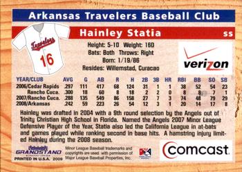 2009 Grandstand Arkansas Travelers #NNO Hainley Statia Back