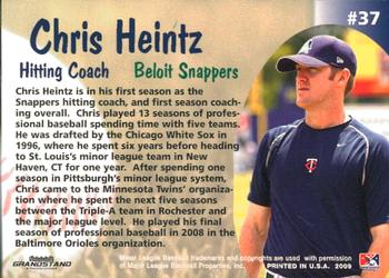 2009 Grandstand Beloit Snappers Update #NNO Chris Heintz Back
