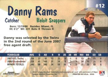 2009 Grandstand Beloit Snappers Update #NNO Danny Rams Back