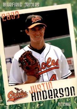 2009 Grandstand Bluefield Orioles #NNO Justin Anderson Front