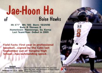 2009 Grandstand Boise Hawks #NNO Jae-Hoon Ha Back