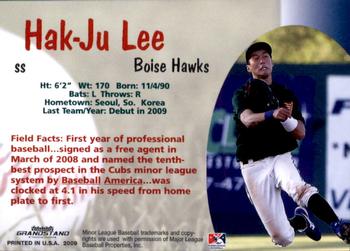 2009 Grandstand Boise Hawks #NNO Hak-Ju Lee Back