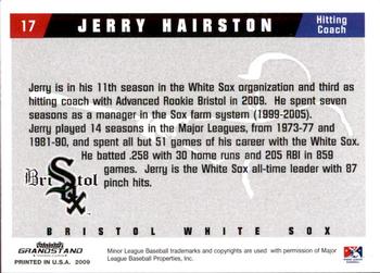 2009 Grandstand Bristol White Sox #NNO Jerry Hairston Back