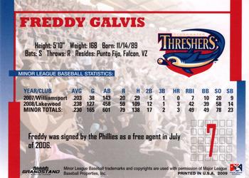 2009 Grandstand Clearwater Threshers #NNO Freddy Galvis Back