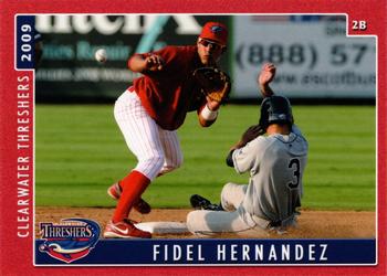 2009 Grandstand Clearwater Threshers #NNO Fidel Hernandez Front