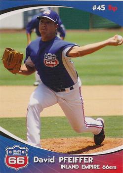 2009 Grandstand Inland Empire 66ers #NNO David Pfeiffer Front