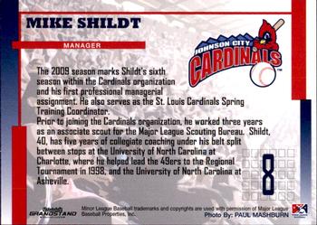 2009 Grandstand Johnson City Cardinals #NNO27 Mike Shildt Back