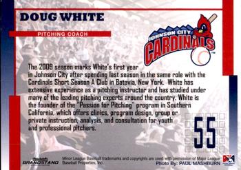 2009 Grandstand Johnson City Cardinals #NNO36 Doug White Back