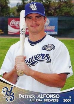 2009 Grandstand Helena Brewers #NNO1 Derrick Alfonso Front