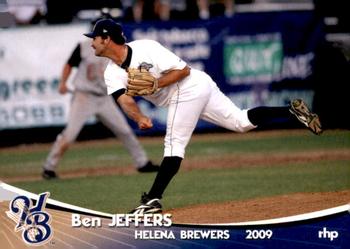 2009 Grandstand Helena Brewers #NNO16 Ben Jeffers Front