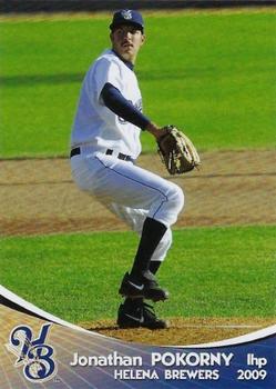 2009 Grandstand Helena Brewers #NNO24 Jonathan Pokorny Front